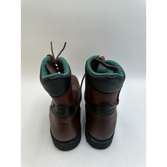 Carolina 8'' Steel Toe Collar Boot (1809) NEW Men's Brown/Black US Size 8 2E - Picture 6 of 9